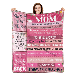 Ngày của mẹ Quà Tặng 2024 tùy chỉnh thiết kế để Thư Mẹ Tây Ban Nha mẹ sang trọng chăn ném - Product Image 6