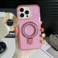 Coque de téléphone magnétique pour iPhone 7/8/16, fabriquée par BAILI Factory, avec clous en forme de flèche, acrylique, 3 en 1, transparente, paillettes colorées, support de fixation