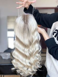 ที่กําหนดเอง 2024 หรูหรามินิวิกผมเค้กT Opperตกแต่งยุโรปสีบลอนด์Body Waveมนุษย์ผมT Opperด้วยผมดิบ - Product Image 2