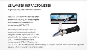 <span class=keywords><strong>Red</strong></span> <span class=keywords><strong>Sea</strong></span> Marine Pro <span class=keywords><strong>Refractometer</strong></span> - Digital Salinity Meter para aquários de água salgada com compensação automática de temperatura (ATC) - Product Image 4
