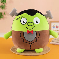 Jouets en peluche d'Halloween, adorables et moelleux, Frankenstein, vampire, citrouille, momie, squelette, poupées en peluche pour décorations de fête et cadeaux