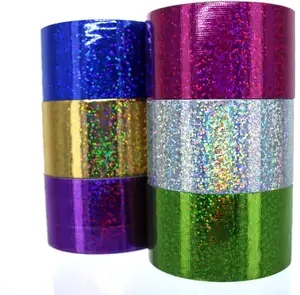 Faísca Glitter Fitas Fitas Adesiva holográfica Heavy Duty Colorido Assorted Multi Fins de Cores Brilhantes para DIY Arte Artesanato