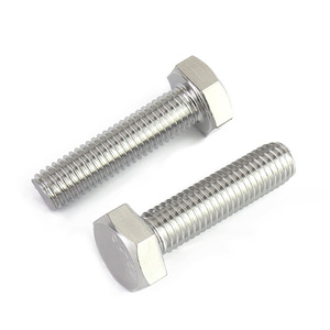 Vis à tête hexagonale en acier inoxydable 304 Jin Chao M3 M4 M5 M6 M8 M10 M12 M16 Métrique DIN933 Grade 8.8 - Product Image 3