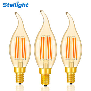 Tiết kiệm năng lượng c35t 2200K cổ điển Edison <span class=keywords><strong>Led</strong></span> Home Light Bulb vàng màu nến với SMD E12/E14 <span class=keywords><strong>Filament</strong></span> CE & Rohs chứng nhận - Product Image 1