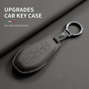 เคสหนังหุ้มกุญแจรถยนต์สีเดิมสำหรับ Denza Ev <span class=keywords><strong>Dm</strong></span> N7 N8 พวงกุญแจหนังสำหรับรีโมทรถยนต์ ป้องกันรอยขีดข่วน อุปกรณ์ตกแต่ง - Product Image 4