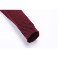 Cardigan sur mesure OEM pour femme, 100 % laine mérinos, anti-plis, tricoté à la machine, manches longues, col rond, style chinois, coupe classique
