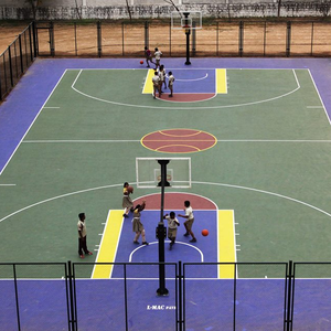Suelo Deportivo Sintético de Superficie Dura de Ácido Acrílico JRACE <span class=keywords><strong>para</strong></span> Canchas Deportivas Multideportivas de Baloncesto y <span class=keywords><strong>Tenis</strong></span> al Aire Libre - Product Image 1