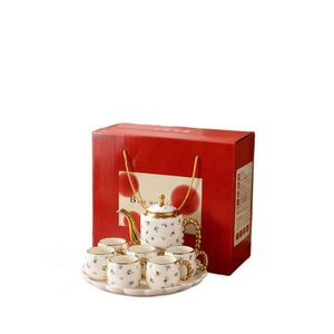 Set da Tè Pomeridiano di Lusso Moderno con Tazze in Ceramica e Teiera Resistente alle Alte Temperature per Uso Domestico - Product Image 6