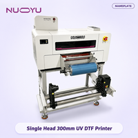 Nueva Impresora UV DTF Industrial de 30 cm para Placas Metálicas, Códigos de Barras y Etiquetas, Cabezal Único, Datos Variables, Automática, con Certificación CE ISO 9001 de Fábrica