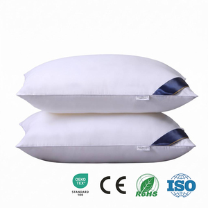 Oreiller de luxe pour hôtel 5 étoiles, 1000g, garnissage en fibres de polyester, lavable, soutien ergonomique <span class=keywords><strong>du</strong></span> cou pour dormir - Product Image 1