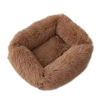 Lits pour animaux de compagnie à motif animal solide de style moderne Caractéristique chauffante antidérapante pour petits chats de taille moyenne XL Carton d'accessoires en tissu de cuir