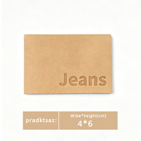 Écussons personnalisés en cuir véritable, étiquettes écologiques thermosoudées pour jeans, accessoires de vêtements à coudre, vente en gros OEM