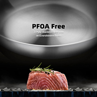 Poêle à frire antiadhésive de haute qualité ustensiles de cuisine poêle à frire en acier inoxydable à trois plis