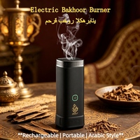 Brûleur d'encens rotatif USB portable, diffuseur de parfum, 2000 mAh, brûleur d'encens électrique rechargeable, brûleur d'encens arabe Bakhour