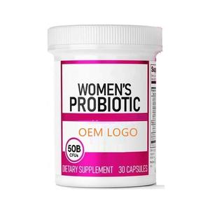 Cápsulas Probióticas de Enzimas Digestivas para Mujeres con Etiqueta Personalizada GMP, 50 UFC, Suplemento Probiótico Vegano para el Equilibrio del pH Vaginal y Intestinal Femenino - Product Image 1