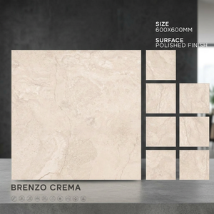 Glamour Grey 24x24inch Glossy Porcelain Tiles Premium Interior Flooring For Hall Office Buildings - Product Image 6