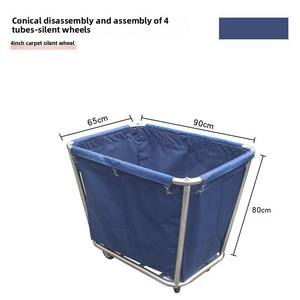 Hotel Collectie Linnen Kar Vierkant Recycling <span class=keywords><strong>Trolley</strong></span> Met Conische Roestvrij Staal Voor Wasruimte En Gastenservice - Product Image 6