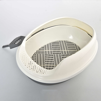 Litière pour chat Petstar Easy Cleaning, amovible, légère, en plastique, boîte de toilette pour animaux de compagnie