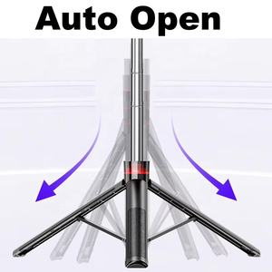 Palo de Selfie para Teléfono Móvil F05 de 54 Pulgadas con Apertura Automática y Plegado Rápido, Monopié, Trípode con Tornillo de 1/4 para Cámaras <span class=keywords><strong>DJI</strong></span> <span class=keywords><strong>OSMO</strong></span> INSTA360 - Product Image 2