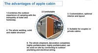Maisons modulaires préfabriquées de 20 et 40 pieds, bureaux portables, pods Apple House, cabines mobiles, ateliers, bâtiments de bureau galvanisés, écoles