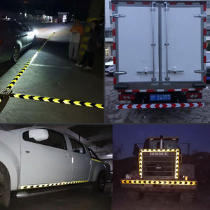 Matériau réfléchissant automobile haute intensité, réflecteur rouge et blanc pour la sécurité des voitures, autocollant réfléchissant prismatique pour camions - Product Image 6