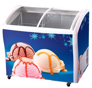 Smad 256l Glass Door Ice Chest <b>Freezers</b> Showcase for Display Dsh-256c Dsh-256c Chest <b>Freezers</b> - Product Image 1