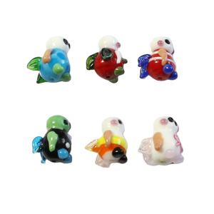 Perle in Vetro di Murano a Forma di Ape, Lavorazione Lampwork - Product Image 2
