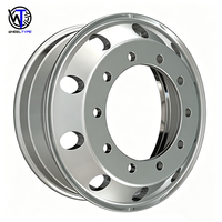 Jantes en alliage d'aluminium de type américain de 22,5x8,25, 22,5x7,5, 22,5x9, 22 pouces, personnalisées, 10 trous, pour pick-up, camionnette légère, remorque