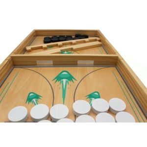 Nouveau <span class=keywords><strong>jeu</strong></span> de société en bois 4 en 1, pour enfants, niveau avancé, Hockey, écharpe rapide, grand pour la famille, haute qualité - Product Image 5