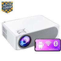 Projecteur 3D Android WIFI M19 1080P Full HD, projecteur LED pour Home cinéma et bureau