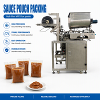 Mesin Pengisi Sachet Saus Kelas Industri Kontrol Mudah untuk Pengemasan Sachet Selai Buah Puree Pabrik Makanan