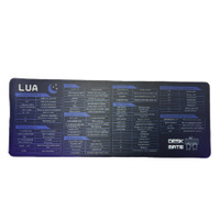 Tapis de Souris XL en Caoutchouc avec Raccourcis Clavier Anglais, Style Européen et Américain, Anti-Taches et Antidérapant pour Ordinateur de Bureau
