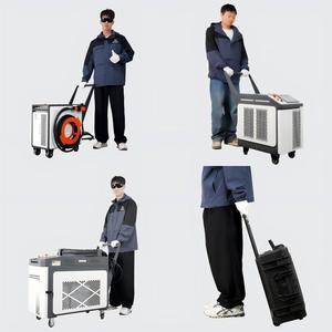 New Economic Mini Portable Pulse Fiber Laser Cleaning Machine for Metal Aluminum Wood Rust <b>Oil</b> <b>Paint</b> Concrete Removal - Product Image 4