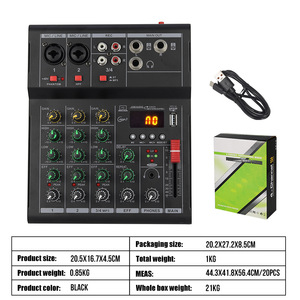 Portable 4/6 Channels Missing Console 48V Sound Card Anchor Wireless Bluetooth Recording Studio Mixer <strong>for</strong> <strong>Microphone</strong> <strong>Computer</strong> - Product Image 5