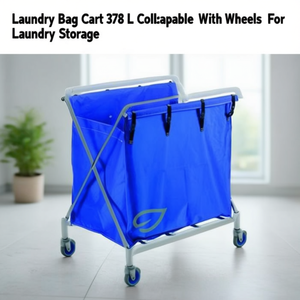 Carrello Portabiancheria 378 L Pieghevole con Ruote per Conservazione Biancheria - Product Image 3