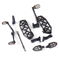 Kit de marchepieds style MX avec bras de frein et système de changement de vitesse talon-orteil pour modèles Harley Touring 2014-2025