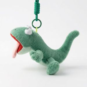 Peluche verte en forme de lézard parlant - Peluche super douce pour soulager le stress, design abstrait et amusant - Product Image 3