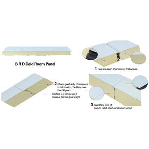 Painéis de Parede e Telhado <span class=keywords><strong>Sandwich</strong></span> de Poliuretano <span class=keywords><strong>PU</strong></span>/PIR, Fáceis de Instalar, Bonitos e Ecológicos para Construções - Product Image 4