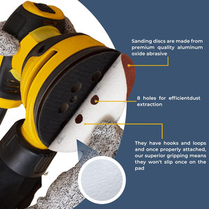 125 mm 5-Zoll-8-Loch-Schleifscheiben für Random Orbital Sander, 40 60 80 100 120 150 180 240 320 400 600 Mixed Grits - Product Image 3