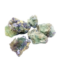 Cristal de pedra áspero de fluorite natural no atacado para decoração