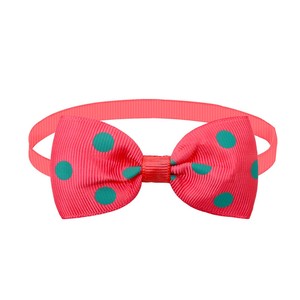 Juego de Diademas para Perro con Lazo de Puntos Coloridos, Poliéster Suave, para Todas las Estaciones, Accesorios Lindos para Mascotas - Product Image 4