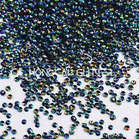 Perlas Redondas de Poliéster con Purpurina 3D de 2mm que Cambian de Color, Venta al por Mayor, para Manualidades de Resina y Fiestas