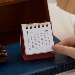 2026 Promotional <b>Mini</b> Desktop Calendar Set Multi-Color Spiral-Bound (8x7x3cm) <b>Desk</b> Calendar (2026.1-2026.12) Office Home - Product Image 3