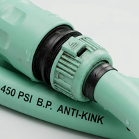 Tuyau d'arrosage professionnel hybride en polymère 450 PSI, résistant aux intempéries, flexible et anti-plis, 15 m, pour usage commercial