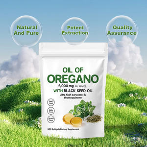 Cápsulas de Óleo de Orégano Softgel 180 300 Contém Óleo de Semente Negra Imunidade Antioxidante Não OGM - Product Image 2
