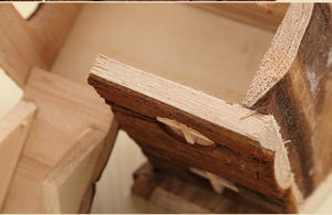 <span class=keywords><strong>Cage</strong></span> pour <span class=keywords><strong>hamster</strong></span> Villa en bois massif Maison en bois Fournitures de cabine pour animaux de compagnie Jouet ours Maison pastorale - Product Image 5