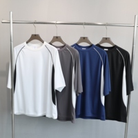 Camiseta Deportiva de Poliéster Aero-Light de 150 g/m² con Corte Raglán en Contraste, Tacto Suave, Secado Rápido y Transpirable para Hombre, OEM