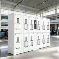 Casier intelligent de stockage de bagages en libre-service avec reconnaissance faciale pour aéroports, gares et centres commerciaux