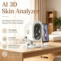 Analyseur de peau intelligent portable AI, technologie d'imagerie spectrale 8 spectres, appareil de test de la peau du visage complet pour utilisation en salon de beauté