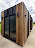 Maisons préfabriquées modernes, kit de cabane, maison triangulaire à ossature, maison préfabriquée modulaire mobile, mini-maison